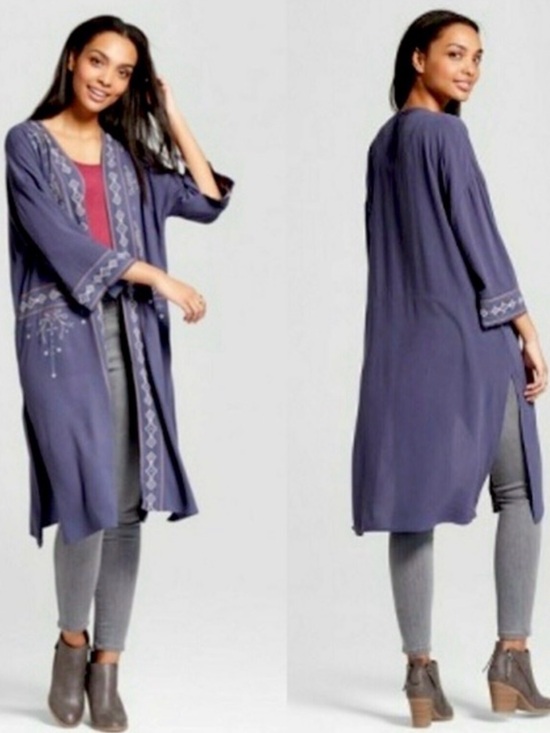 Knox Rose Other - Knox Rose Embroidered Duster Kimono